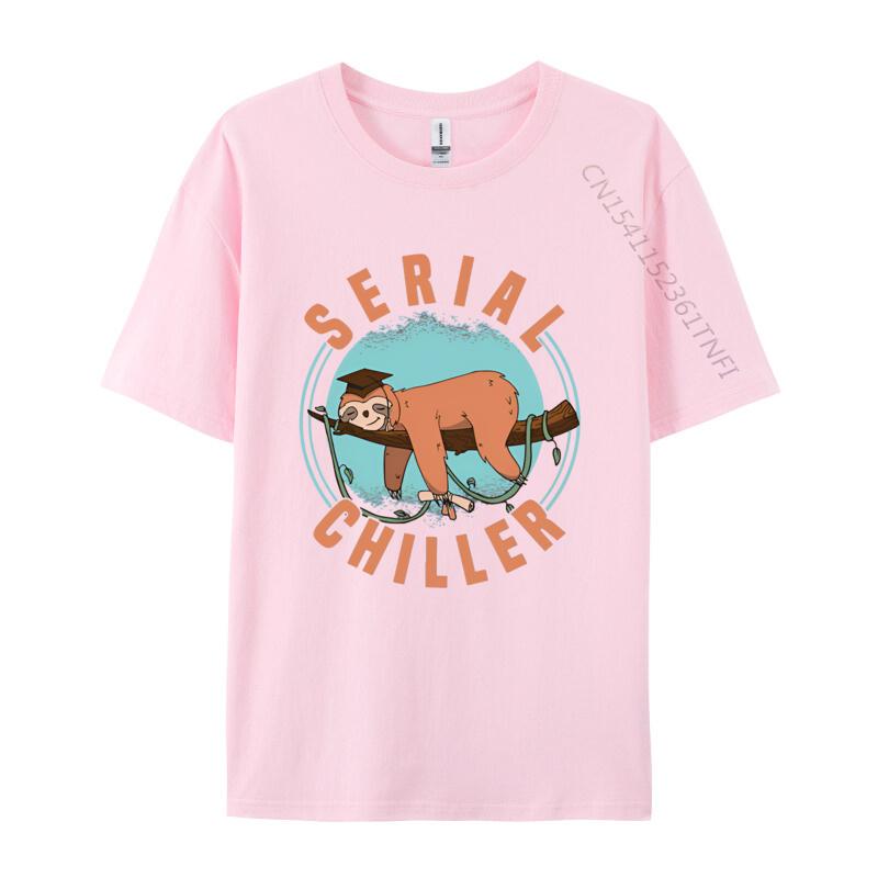 Sloth Serial Chiller Chill Your Life T Shirt Mens Cotton TShirts Harajuku Tshirt Mens Designer Clothes