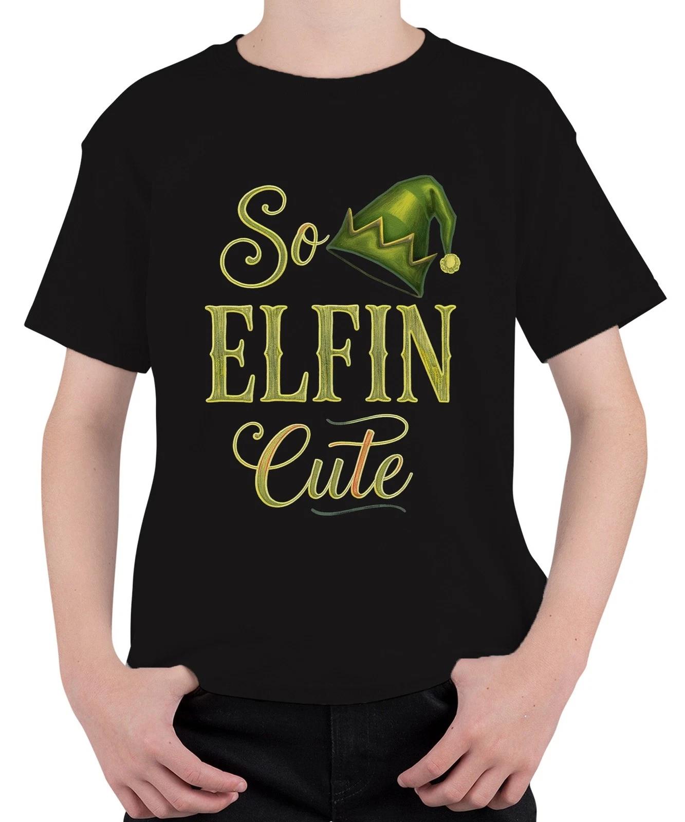 So Elfin Cute Weihnachten Elf Elfe Mütze Kinder Niedlich Lustig Unisex Kinder T- M