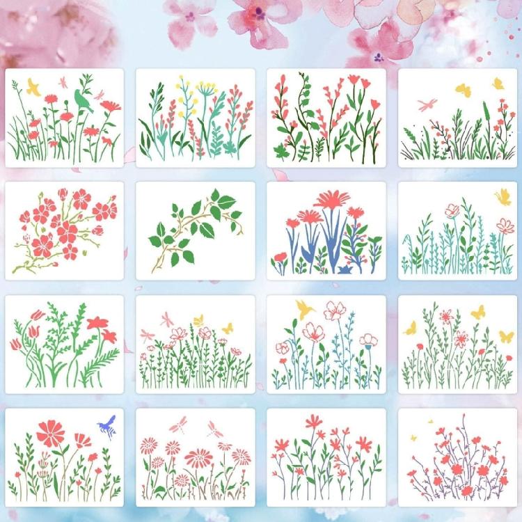 Professional Reusable Art Stencil Template Precisions Cut Shape Template Crafting Tool Set For Creative Design Projects
