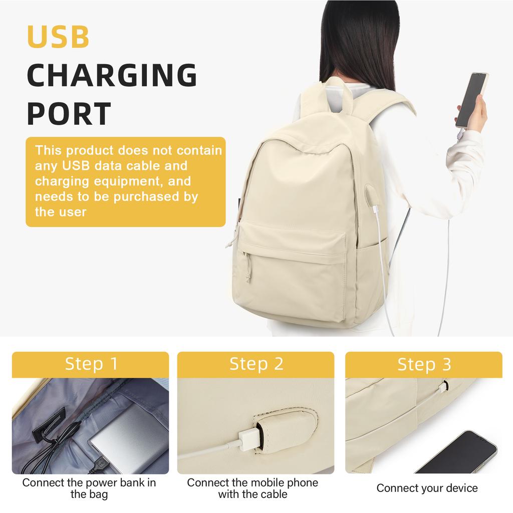 Cute Travel Backpack For Teen Girls Boys Lightweight Laptop School Bag Casual College Bookbag