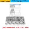 Multi Size Hex Nuts Made of 304 Stainless Steel for Broad Compatibility with Metric Bolts In Industrial Applications