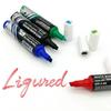 4-Piece Push-Button Liquid Ink Whiteboard Marker Pen, Vibrant, Quick-Drying, Low-Odor, Chisel Tip, for Whiteboards, Office