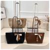 Women's 2026 Stylish Versatile Large Tote Bag - High-End Feel for Work & Casual Wear