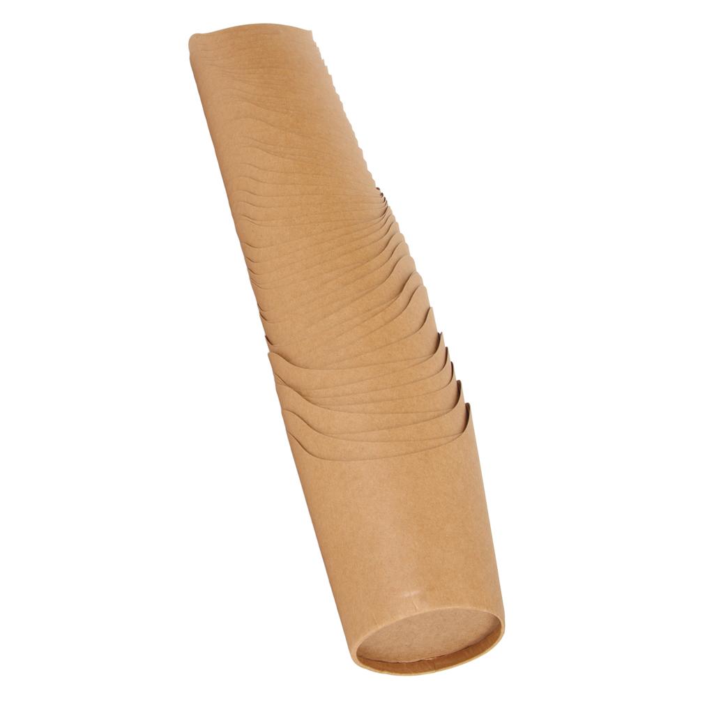 50Pcs French Fries Holder Waterproof Kraft Paper Oblique Mouth Oil Resistant Popcorn Box for Take Out Party Family