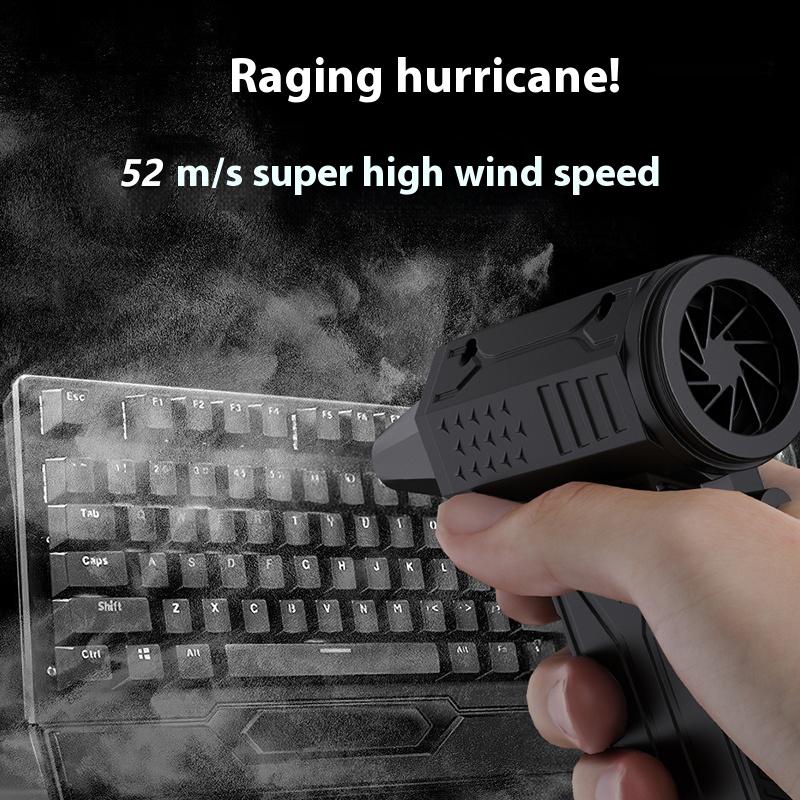 Violent Fan 200000RPM Powerful Air Blower Vacuum Dust Cleaner Type-C Charging Strong Winds 52m/s Brushless Turbo Jet Blower