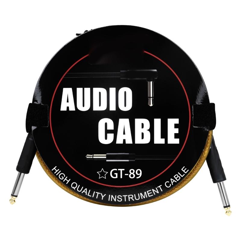 Guitar Lead/Instrument Cable Noiseless Plated 6.35mm Guitar Cable Guitar Keyboard Cord 1/4" Straight To Straight Angle