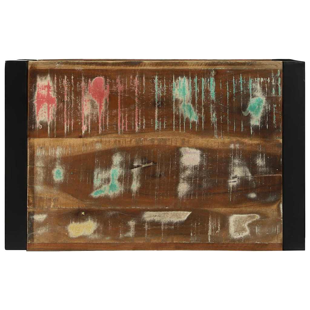 Wall Cube Brown 55 X 35 X 40 Cm Solid Upcycled Wood