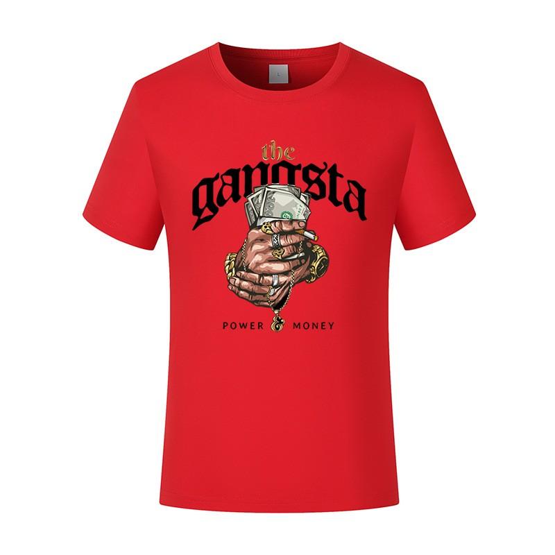 Herren bedrucktes Jugend reines Baumwoll Paar Kurzarm T-Shirt Sommer Bequem und atmungsaktiv Rundhals Kleidung