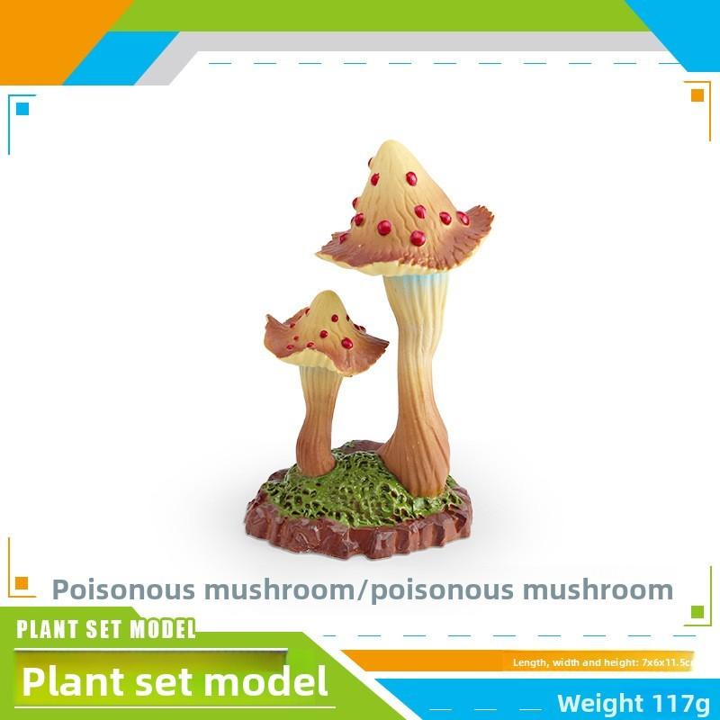 Коллекция реалистичных моделей растений из ПВХ для домашнего декора и дизайна террариумов Poison Mushroom