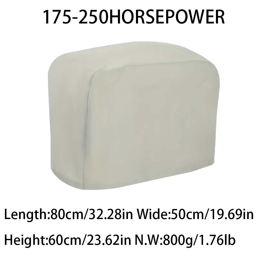 Winter Thickened and Durable Oxford Cloth Outboard Hood, Suitable for 6-250 Horsepower Ship Protective Cover
