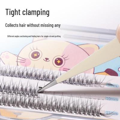 Stainless Steel Beauty Tweezers for Eyelash Grafting & Makeup