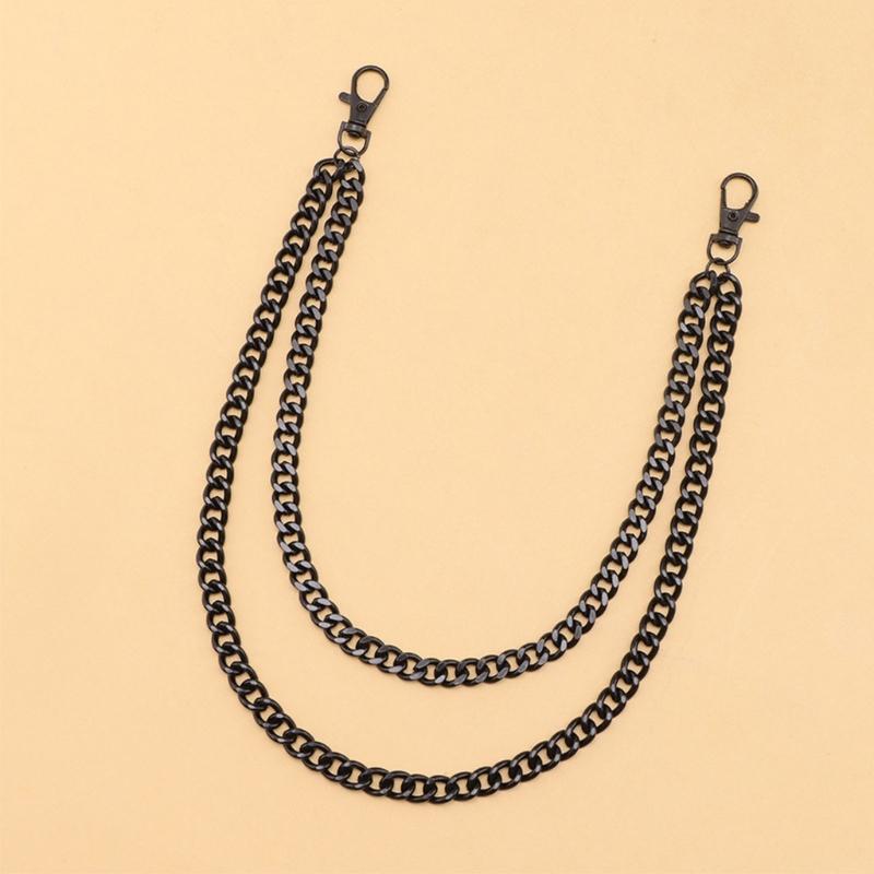 Waist Chain for Men Women Boy Girls Punk Wallet Keychain Belt Metal Jeans Pants Chain with Secure Clasp Accessories