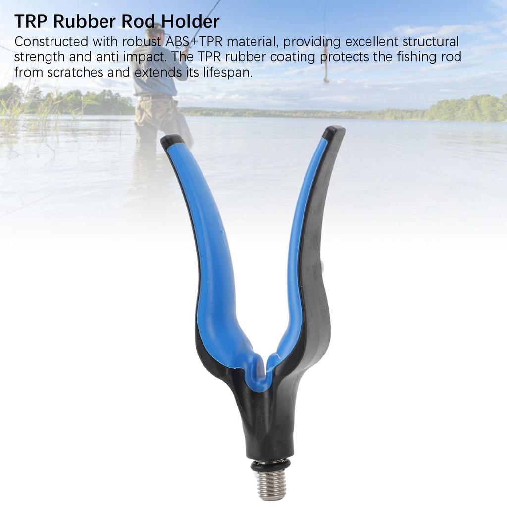 Fishing Rod Grip Rest Fishing Rod Rest TRP Rubber Wrap Quick Line Pass Fishing Rod Grip Rest Holder Bracket 8/3 Screw Interface