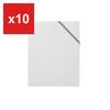 King Jim Clear File Folder, Document Sorting File, 8-Pocket, A4 Portrait, White, 191-W