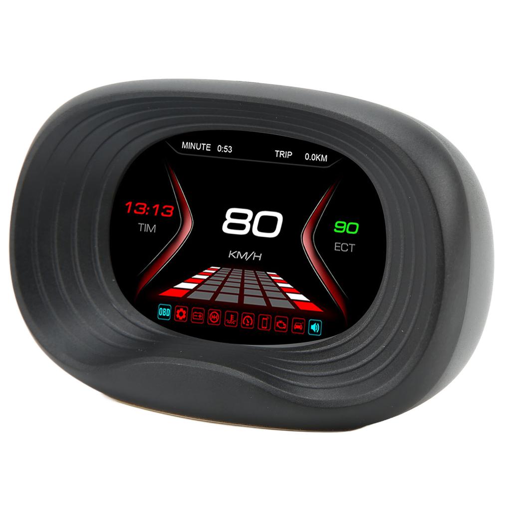 OBD HUD Digital Meter Temperature Speed Mileage Pressure Display Auto Diagnostic Gauge Overspeed