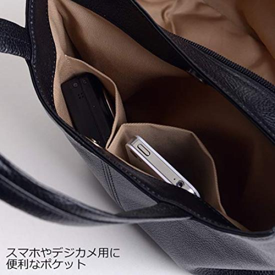 Black Formal Bag, Genuine Leather, Made In Japan, Large, Black Handbag, Perfect for Funerals, Entrance Exams, Graduations, Kindergarten Entrance