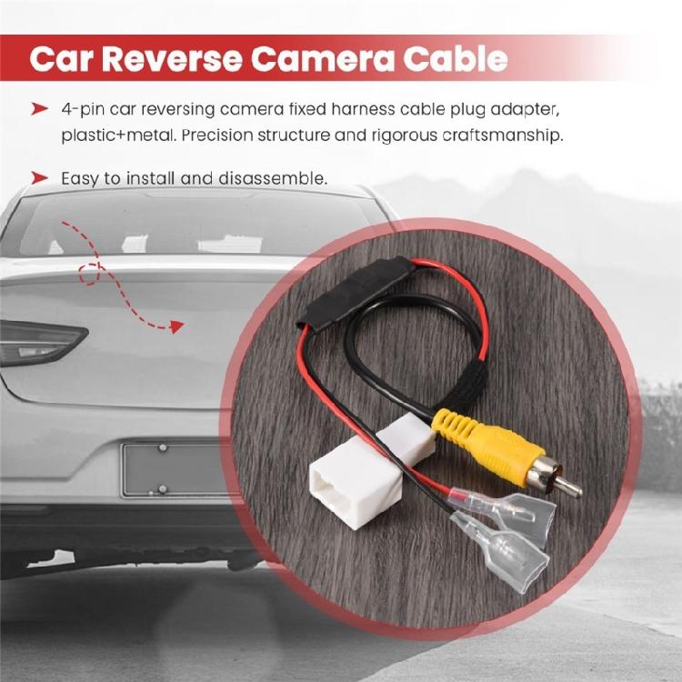 Car Reverse Camera Cable Radio Backup Monitor Connector Retention Wiring Harness