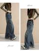 American Retro Curved Blade Jeans: Women's 2026 Spring/Autumn Wide Leg Scythe Pants