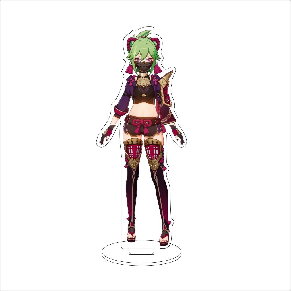 16CM Anime Genshin Impact Cosplay Acrylic Stand Ornaments Aether/Lumine/Paimon/Asmoday/Ronova  Figure Stand Halloween Gift