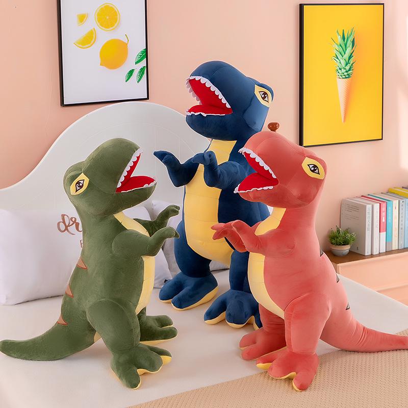 Large Tyrannosaurus Rex Plush Pillow - Cute Dinosaur Doll for Boys' Birthday