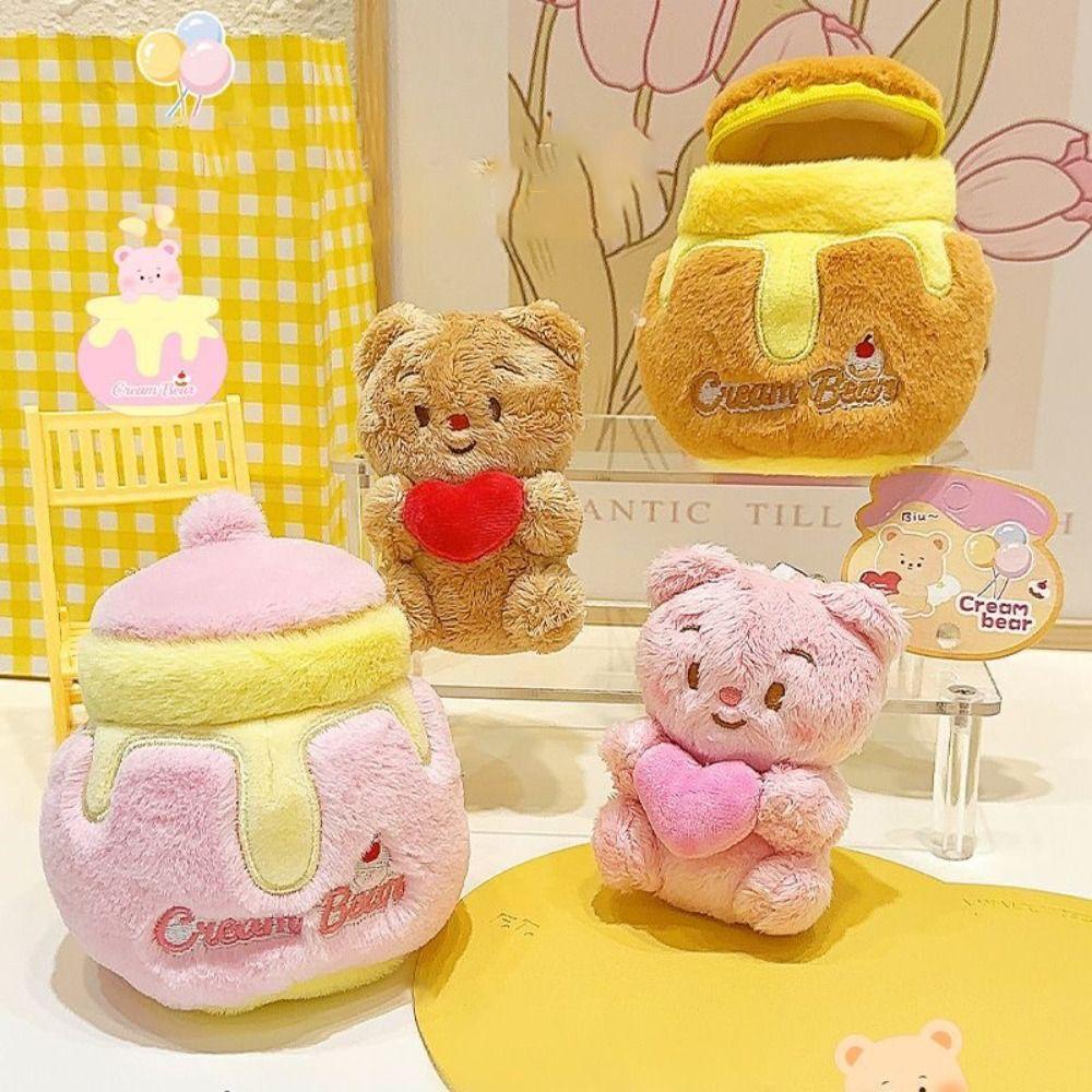 

Plush Butter Bear Keychain Soft Pendant New Key Accessories