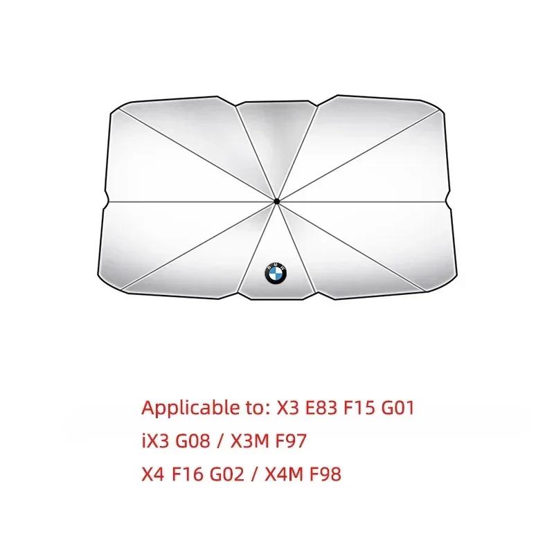 BAGW4 2026 Car Sticker Car UV Sunshade Umbrella Cover Foldable Heat Insulation Sun Blind For BMW Series G30 G32 F10 F20 F40 G20 G05 X1