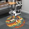 1pc Abstract Patterns Office Round Area Rug, Indoor Mat Suitable For Office, Under Office Chairs Bedroom Living Room Home Decor174