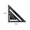 inch Degree Carpenter Triangle Ruler Comfortable to Resistant Easy Carry Professional Multiple