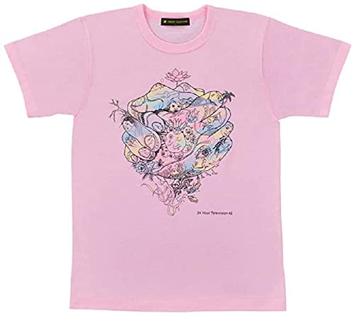 24-Hour TV 2019 Charity T-Shirt, Pink, Designed by Satoshi Ohno, Size M