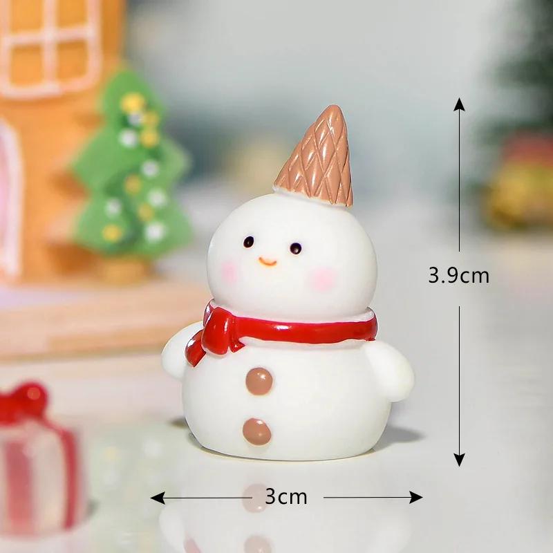 Christmas Decoration Ornaments Xmas Micro Landscape New Year 2026 Miniatures Home Decorative Santa Claus Figurines Home Decor