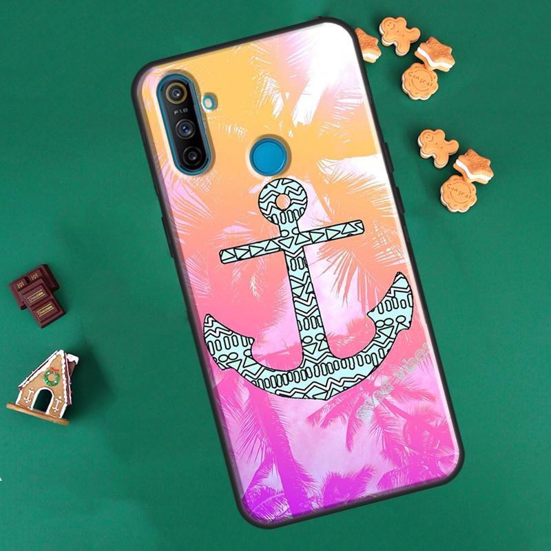 

Морской якорь лодка морской чехол для OnePlus 10 Pro 9 Pro 8T 9R Nord2 чехол для Realme 8i 9i 8 Pro C21 GT Neo 2 Master OnePlus 10Pro