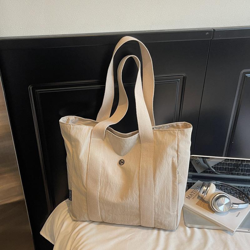 Large capacity canvas tote canvas bag, go to work, go out, high value commuting literature and art student clothing, shoulder bag