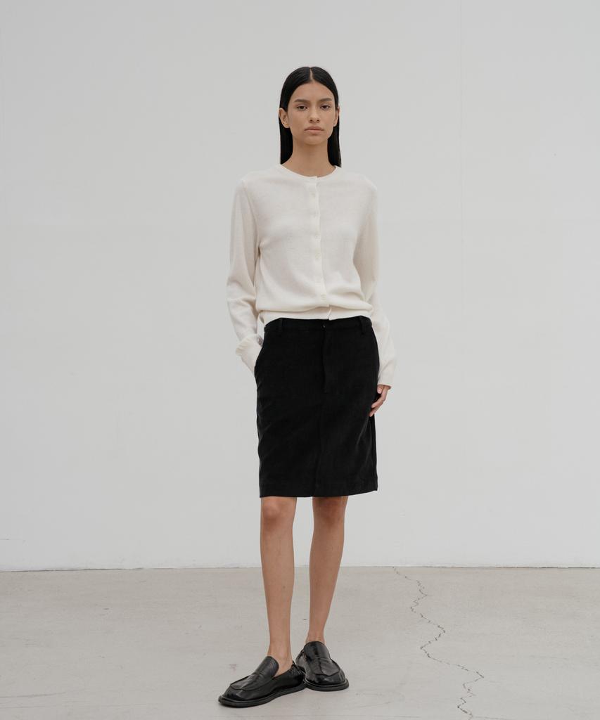 DENOAH Diso Round Cardigan (Ivory)