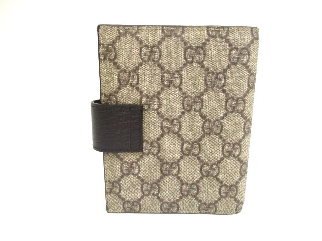 Authentic GUCCI GG Coating Canvas Document Holders Small Size #a668  Open box