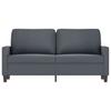 Vidaxl 2-Seater Sofa, Dark Grey, 140 Cm, Upholstered In Velvet