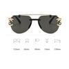 Gradient Punk Sunglasses UV400 Frameless Eyewear Vintage Sun Glasses for Women Men