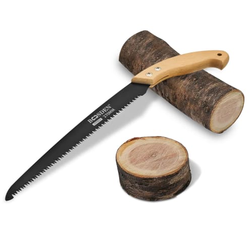 BOOSDEN 27cm Wood Saw, Perfect for Cutting Thick Live Wood, Garden Trees, and More, Multi-Purpose Saw, Dismantling Bulky Waste, Small Hand Saw, Prunin