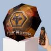 Wolverhampton Wanderers Football Manual Five Fold 8 Rib Umbrella Support Custom Text, Lightweight Travel Umbrella