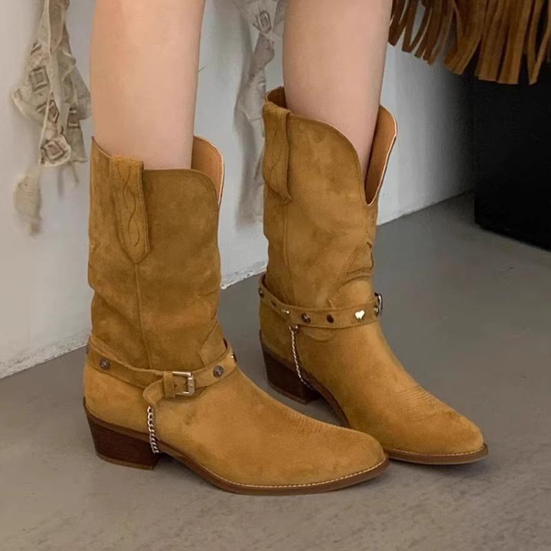 Fashion Women Chelsea Boots Mid Heels Designer Shoes Fashion Woman Boots 2025 Winter Chelsea Boots Goth Gladiator Botas Mujer Zapatos