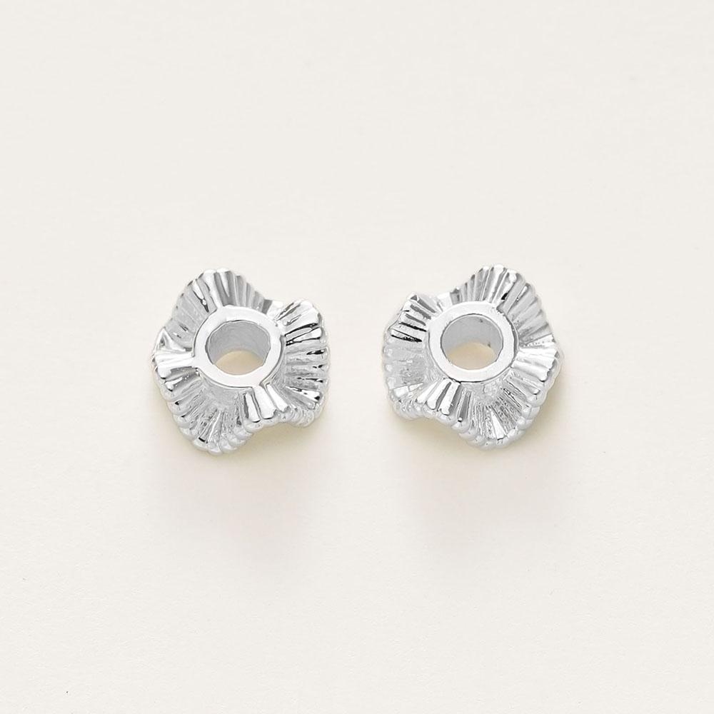 20 Stück/Packung 14K/18K Goldfarbe Beschichtetes Metall Messing Wellenform Abstandshalter Perlen Für DIY Handgemachtes Armband Schmuckherstellung Zubehör