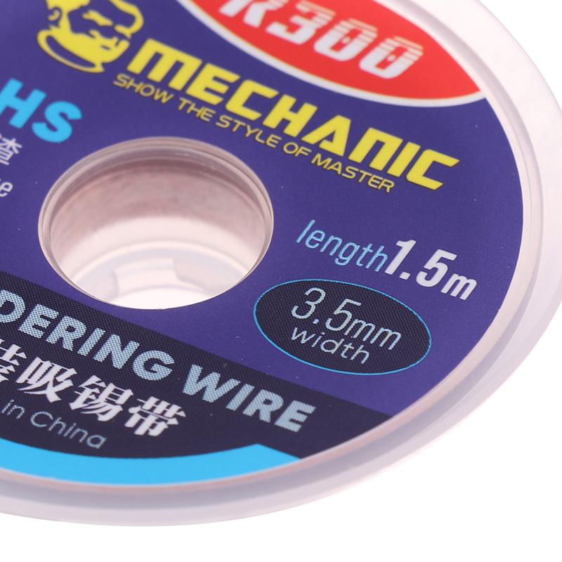 1 Piece Desoldering Braid Pcb Welding Rework Tool Mechanic Desoldering Wire Solder Wick Tin Remover 1.5 Meters Length