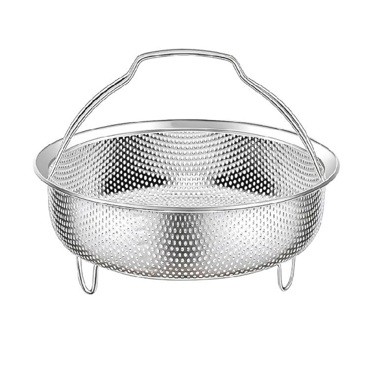 Cestas Coladoras de Acero Inoxidable para Vaporizar Drenaje Escurridor para Arroz Huevos Verduras Carne