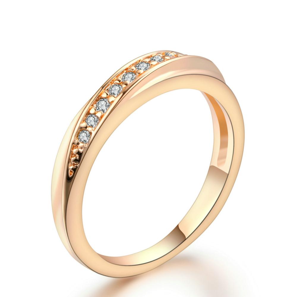 

Rings for Women Female Engagement Wedding Promise Women s Ring Fashion Jewellry Simple Rose Gold Color Zirconia Jewelry R314 5