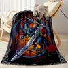 Gothic Style Blanket Ultra-Soft Perfect for Office Bedding Couch All-Season Use Playful Design Gifts For Family Or Friends