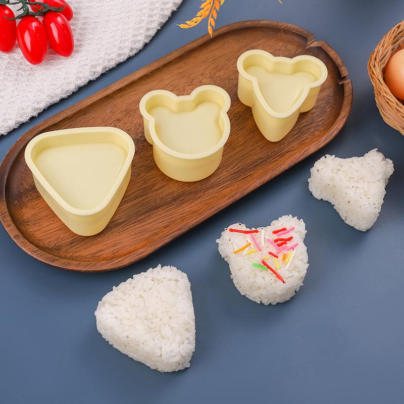 Diy Sushi Mold Onigiri Rice Ball Food Press Triangular Sushi Maker Mold Japanese Home Kitchen Bento Accessories Tools