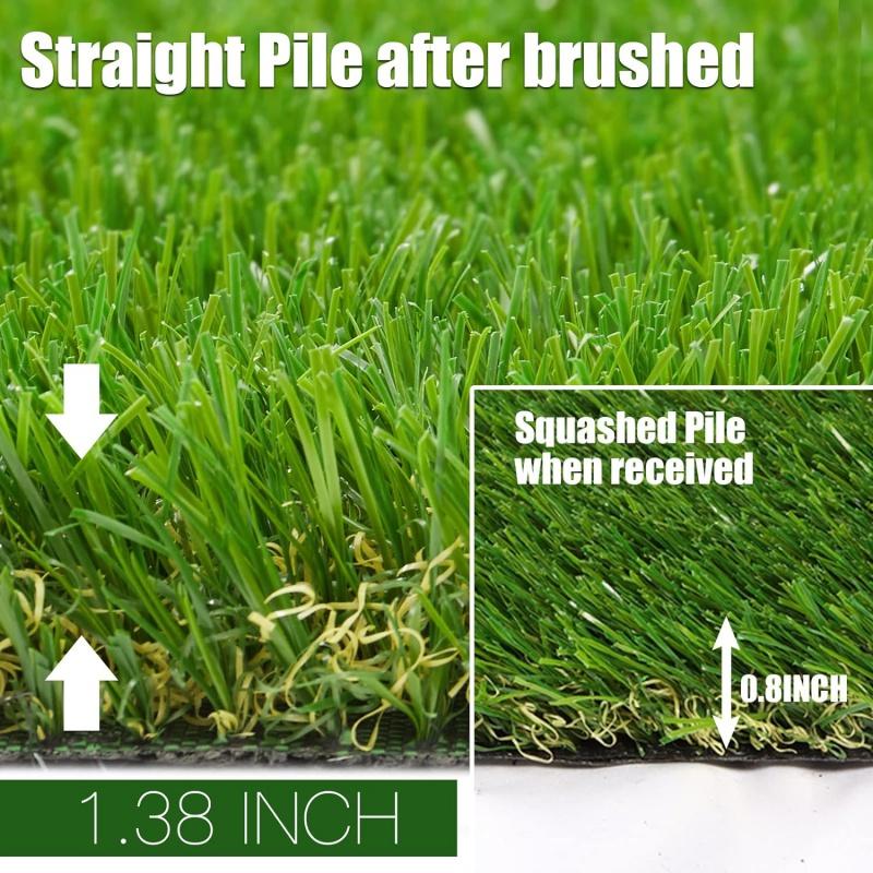 1pc Artificial Grass Turf Roll, Realistic Synthetic Lawn Carpet For Indoor & Outdoor Landscaping, Custom Size, Plastic Grass Mat