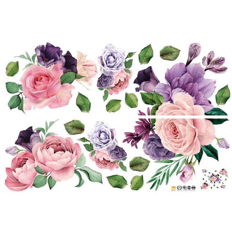 

Расписанный вручную шкаф с цветущими пионами, фон для ТВ, прихожая, гостиная, современное скандинавское украшение 50*70