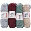 3 balenia hrubej priadze z merino vlny (100g/3.53oz Na klbko) – 110m/120yd Viacfarebná mäkká pletacia a háčkovacia priadza na DIY remeslá Teplé ručne vyrobené potreby