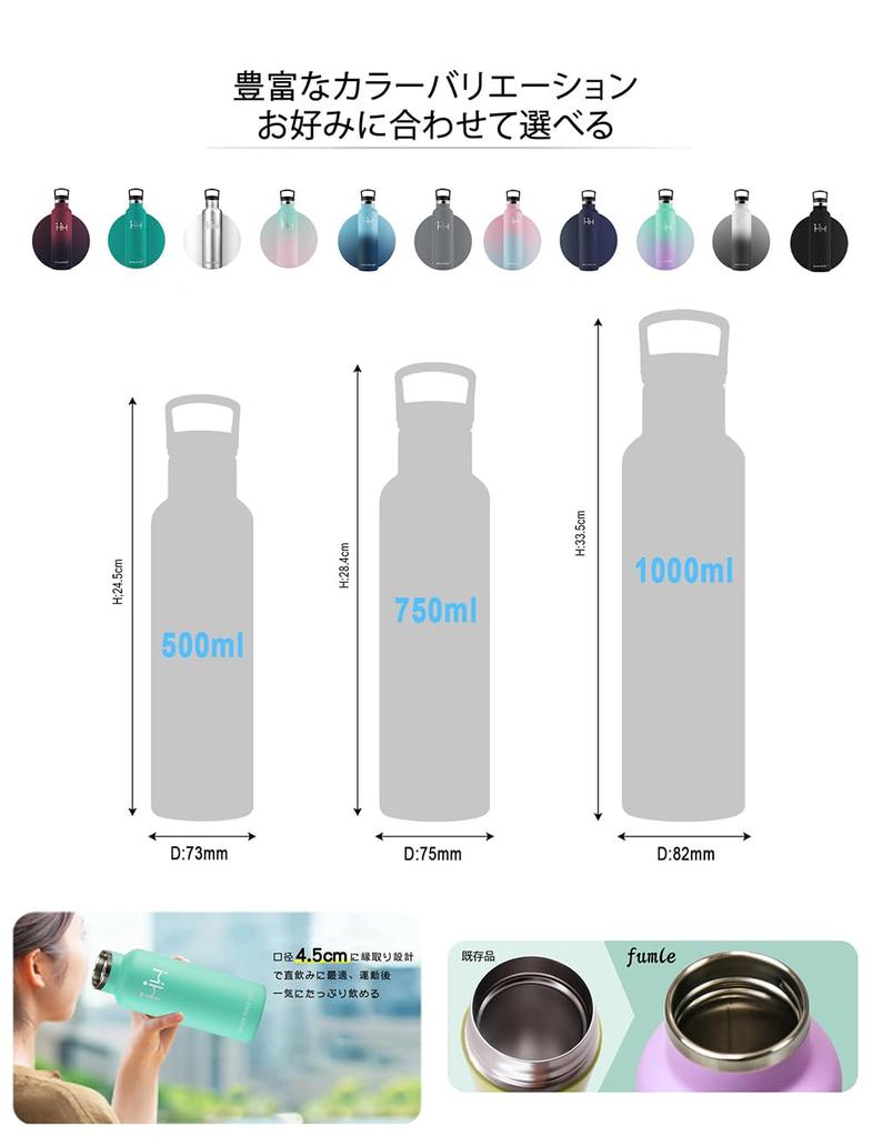 YANGYAO 1 Liter Stainless Steel Vacuum Insulated Water Insulates Hot and Cold Easy to Holds Carbonated Cute Seamless Design with Straw and Large