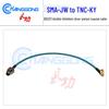 RG223 Double Shielded Silver-Plated Cable with SMA Male Right Angle To TNC Female Hex Connector Adapter